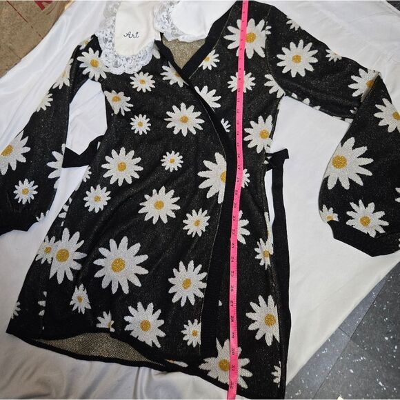 ART DEALER Che Bambola daisy print stretch knit kawaii wrap mini dress S‎ - Picture 8 of 12